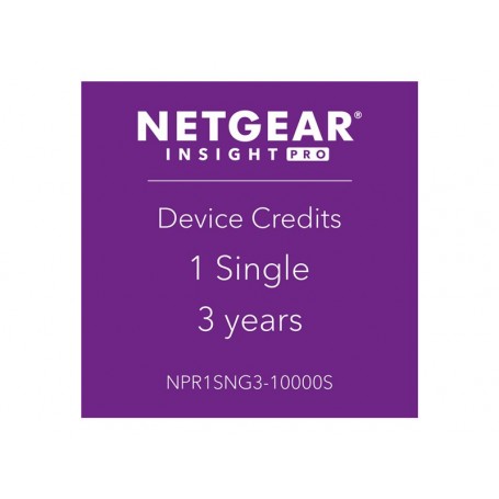 Netgear NPR1SNG3-10000S Insight Pro 1 Managed Device, 3 Year Subscription License
