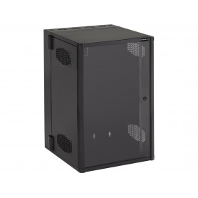 Black Box WMD19-2425-PQU Wallmount Cabinet Enclosure - 19U, 24-in. W x 25-in. D, 19-in.