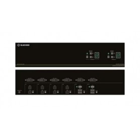 Black Box SS4P-DVI-4X2-UCAC SECURE NIAP - KVM / audio switch - 4 ports - TAA Compliant