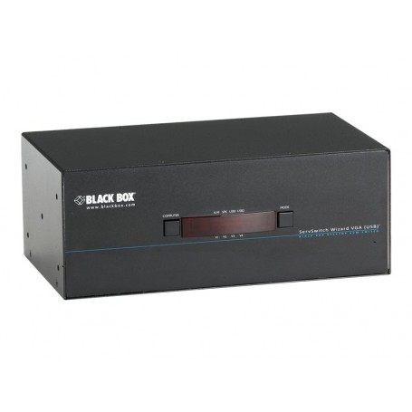 Black Box KV3204A Dual-Head KVM Switch - VGA , Audio, 4-Port
