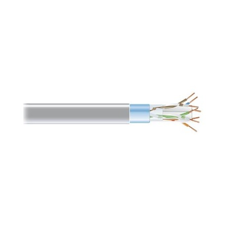 Black Box EVNSL0612A-1000 1000FT CAT6 Shielded 400-MHz Solid Bulk Cable (STP) Plenum - Gray