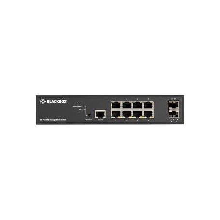 Black Box LPB3010A 10-Port Managed Gigabit Switch with PoE+
