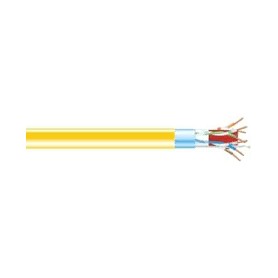 "Black Box C6ABC50S-YL-1000 CAT6A Shielded Ethernet Cable - 1000ft Yellow bulk cable in packaging"