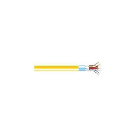 "Black Box C6ABC50S-YL-1000 CAT6A Shielded Ethernet Cable - 1000ft Yellow bulk cable in packaging"
