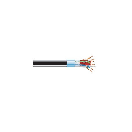 "Black Box C6ABC50S-BL-1000 CAT6A Shielded Bulk Cable - 1000ft Blue in packaging"