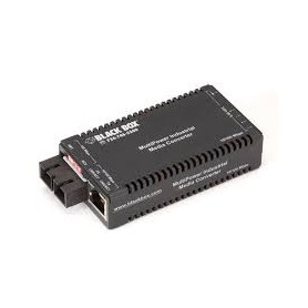 Black Box LIC023A-R3 Industrial Media Converter, Fast Ethernet to Multimode Fiber