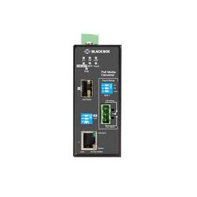Black Box LGC5500A Gigabit Ethernet PoE Industrial Media Converter