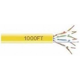 Black Box EYN854A-PB-1000 GigaBase 350 CAT5e Solid Bulk Cable - Yellow