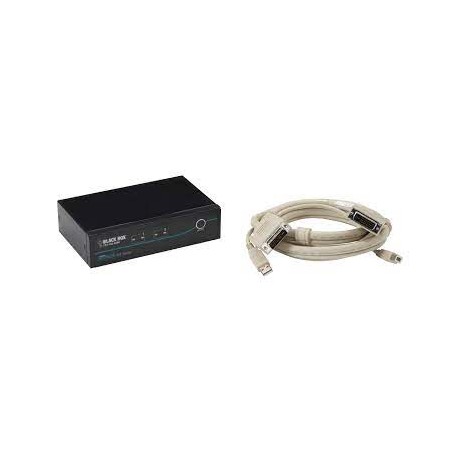 Black Box KV9612A ServSwitch DT DVI with Emulated USB Keyboard Mouse Kit - KVM switch - 2 ports - TAA Compliant