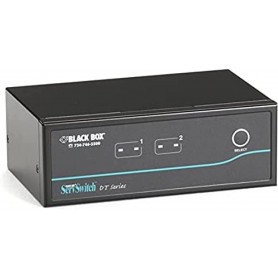 Black Box KV9622A Desktop KVM Switch, Dual-Head DVI-D, USB, 2-Port