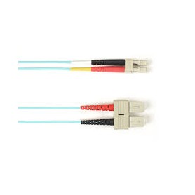 Black Box Fiber Optic Network Cable, 13.12 ft, LC Male to LC Male, 50/125