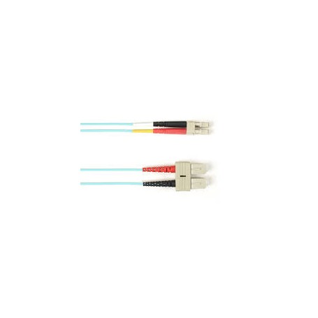 Black Box Fiber Optic Network Cable, 13.12 ft, LC Male to LC Male, 50/125