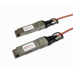 eNet QSFP-H40G-AOC5M-ENC Components QSFP+ - QSFP+ 5m M/M Fiber Optic Cable 196.9" (5m) QSFP+ Orange