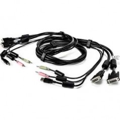 Vertiv CBL0120 6FT Cable Assembly 2-DVI-I 1-USB 2-Audio