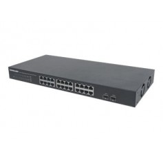 Intellinet 561044 24-Port Gigabit Ethernet Switch with 2 SFP Ports