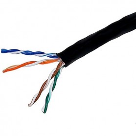 Belkin A7J304-1000-BLK CAT 5e Bulk Patch Cable 1000-Ft Black Stranded