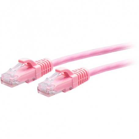 C2G C2G30195 1FT CAT6A Pink Slim Patch Cable