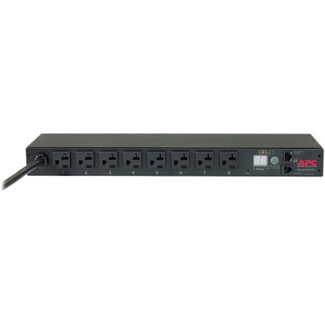 APC AP7801B Metered Rack PDU 1U 20A 120V 8 NEMA 5-20 Outlets