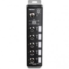TRENDnet TI-XPG50 Industrial M12 Gigabit PoE Railway Switch 5 Port
