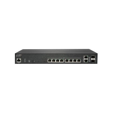 SonicWall 02-SSC-2464 SWS12-10FPOE 12-Port Gigabit Ethernet Switch, 10 PoE Ports