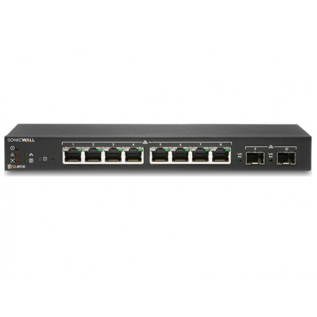 SonicWall 02-SSC-8367 SWS12-8POE Managed 8port Ethernet Switch