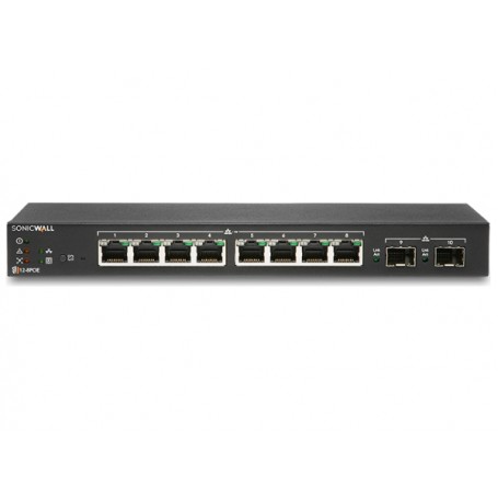 SonicWall 02-SSC-8365 SWS12-8 Network Switch 10 Ports, Gigabit Ethernet