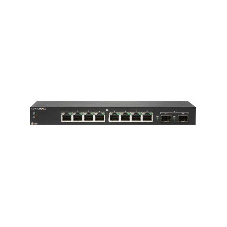 SonicWall 02-SSC-2462 SWS12-8 8poe + 2SFP Managed Ethernet Switch