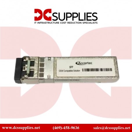 Accortec AGM-1G-MX-ACC Accortec 1Gbps 1000base-BX Single-mode Fiber 2km SFP LC Connector Transceiver
