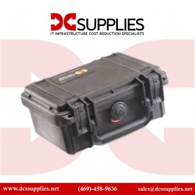 Pelican 1300-000-110 Case with Foam, Military Grade, Pick and Pluck, 9.17x7x6.12, Black