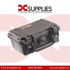 Pelican 1400-000-110 Case with Foam, Military Grade, Pick and Pluck,11.81x8.87x5.18, Black