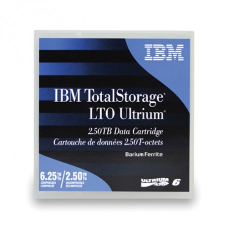 IBM LTO, Ultrium-6, 2.5TB/6.25TB BARIUM FERRITE (BaFe), Labeled