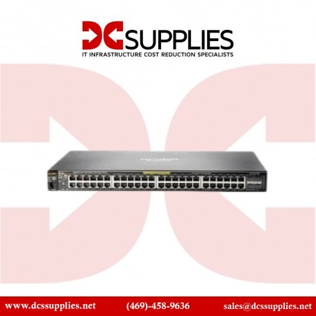 HPE J9772A Aruba 2530-48G-PoE+ 4SFP 370W 48 ports Managed Rack-Mountable Switch