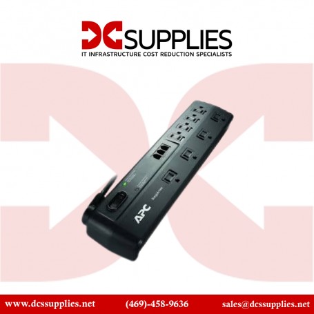 APC P8VT3 Surge Protector 8 Outlets with Coax & Phone Protection