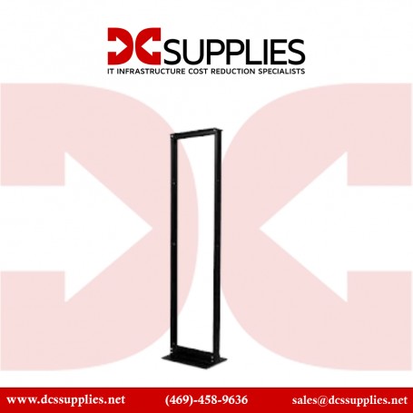 APC AR201 NetShelter 2-Post Rack 45U, Black,12-24 Threaded Holes