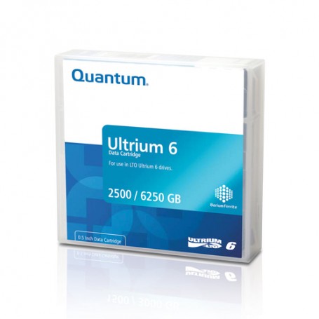 Quantum LTO, Ultrium-6, 2.5TB/6.25TB METAL PARTICLE (MP), Labeled