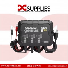 NOCO Genius GEN5X3, 3-Bank, 15A (5A/Bank) Smart Marine Battery Charger