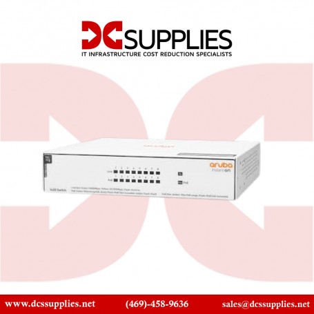 HPE Aruba R8R46A Instant On 1430 8G Class 4 PoE 64W Switch