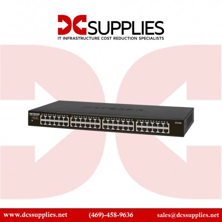 NETGEAR GS348-100NAS 48-Port Gigabit Ethernet Unmanaged Switch