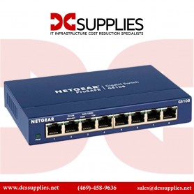 NETGEAR GS108-400NAS 8-Port Gigabit Ethernet Unmanaged Switch (GS108) - Desktop or Wall Mount