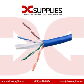 C2G C2G56053 1000ft (304.8m) Cat6a Bulk Shielded Ethernet Network Cable Blue