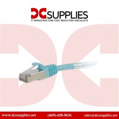 C2G 00751 14ft Cat6a Snagless Shielded Ethernet Patch Cable Aqua