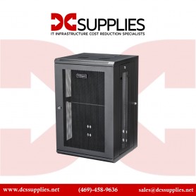 StarTech RK1820WALHM 18U 19" Wall Mount Network Cabinet - 16" Deep Hinged with Shelf