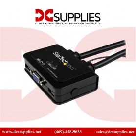 StarTech SV211USB 2 Port USB VGA Cable KVM Switch - USB Powered with Remote Switch