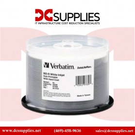Verbatim 97339 25GB 6X BD-R Inkjet Printable 50 Packs Spindle Disc Model