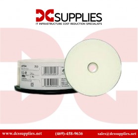 TDK 48967 BD-R 2X 25GB Single Layer Blu-ray Thermal Glossy White 25PK