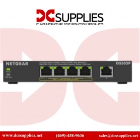 NETGEAR GS305PP-300NAS  5-Port Gigabit Ethernet Unmanaged PoE Switch