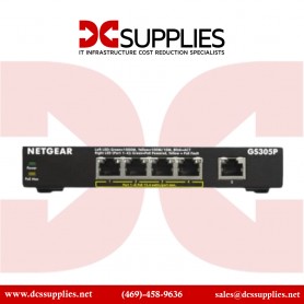 NETGEAR GS305P-200NAS 5 Port Geth PoE+ Unmanaged Switch