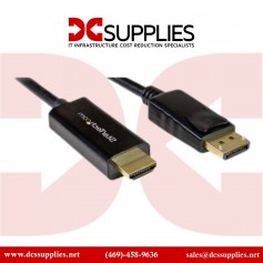 StarTech.com DP2HDMM1MB 3 ft / 1m DisplayPort to HDMI Converter Cable - 4K