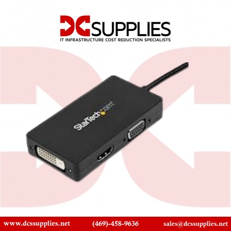 StarTech DP2VGDVHD 3 in 1 DisplayPort Adapter DisplayPort to VGA DVI or HDMI 1920x1200