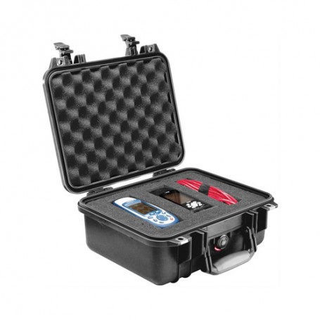 Pelican Case with Foam, 1400-000-110, Military Grade, Pick and Pluck,11.81x8.87x5.18, Black